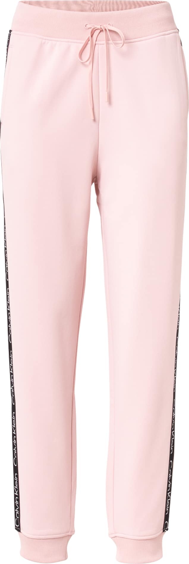 Calvin Klein Performance Sportovní kalhoty růžová / černá / bílá