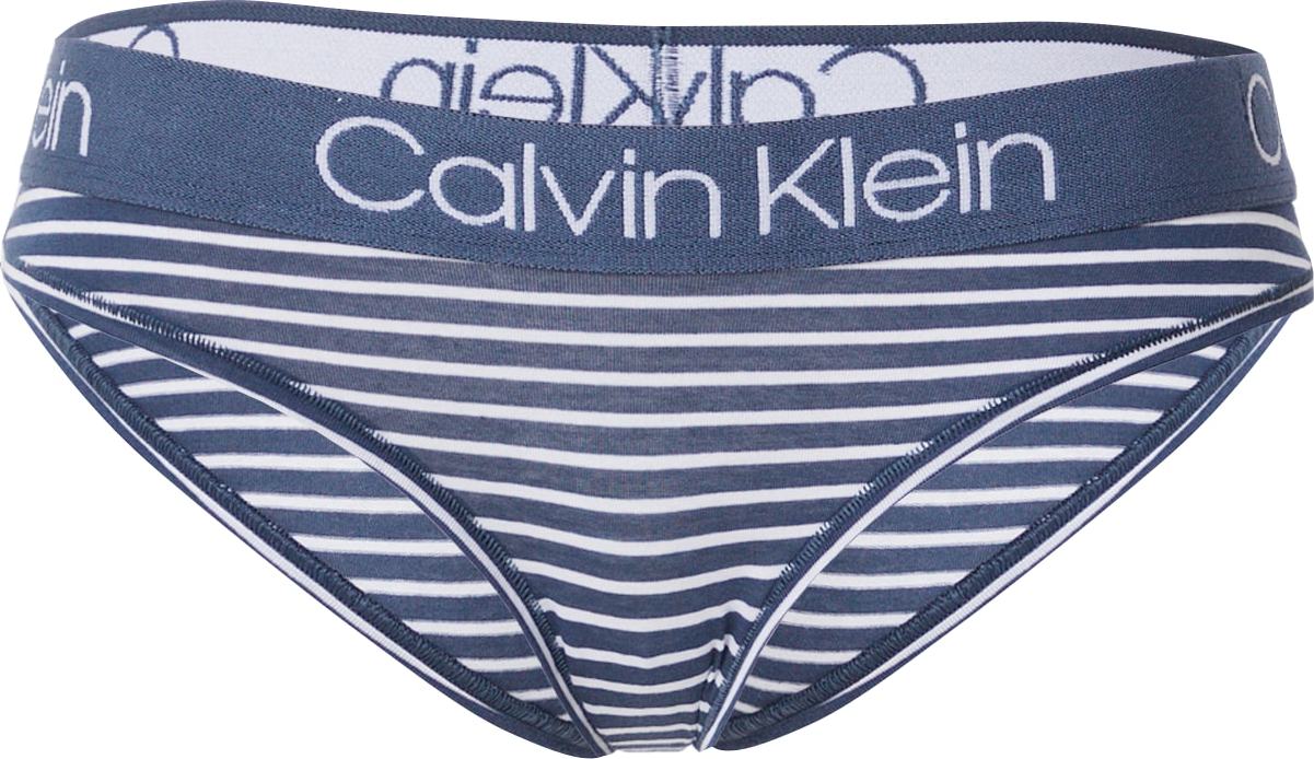 Calvin Klein Underwear Kalhotky marine modrá / bílá