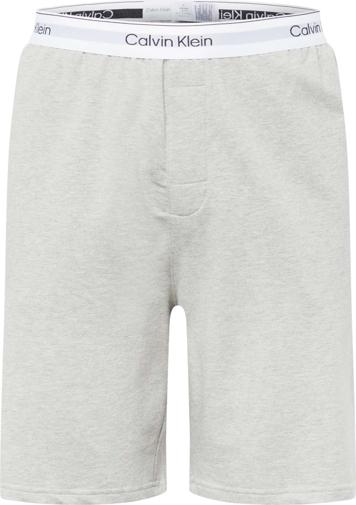 Calvin Klein Underwear Pyžamové kalhoty šedý melír / černá / bílá