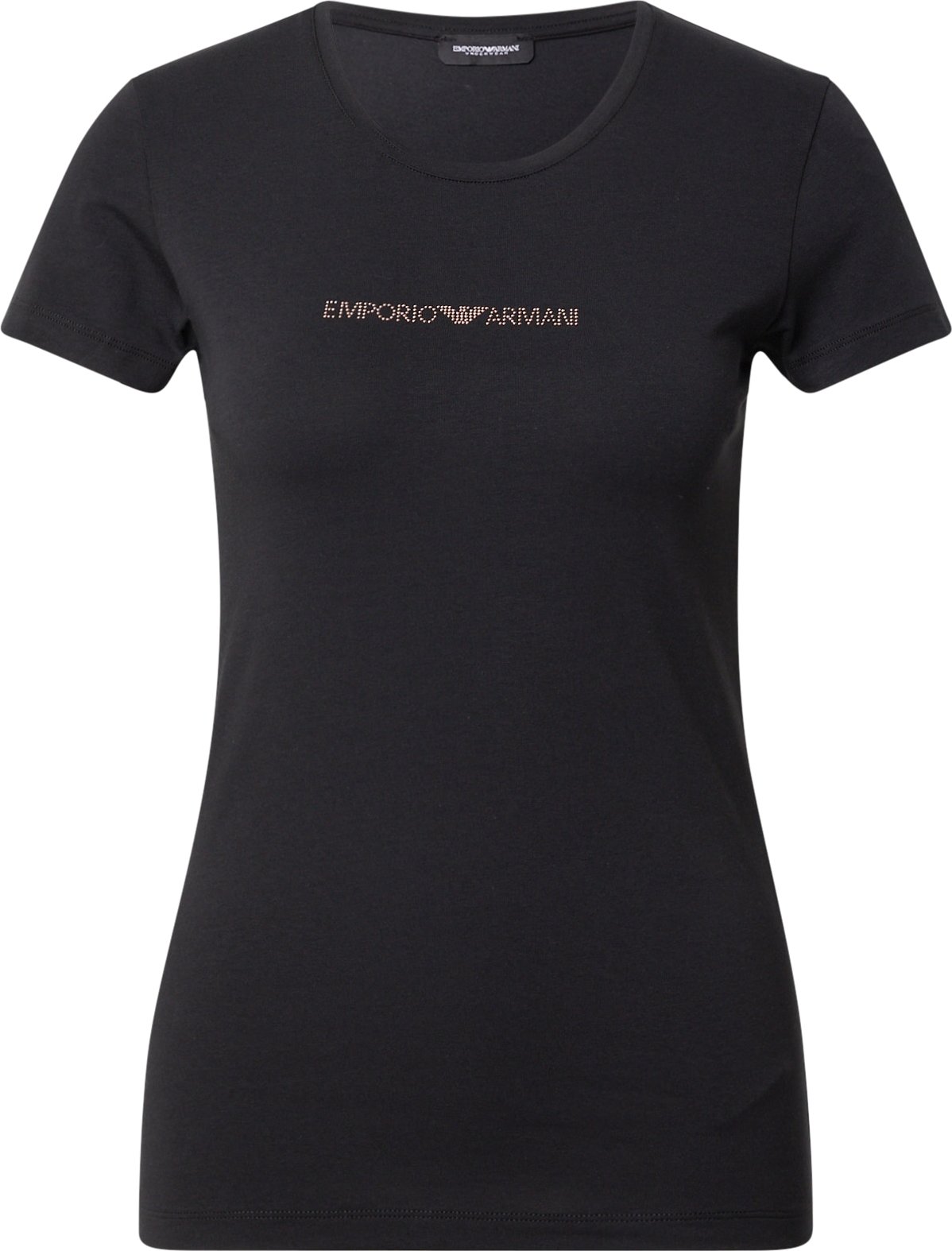 Emporio Armani Tričko béžová / černá