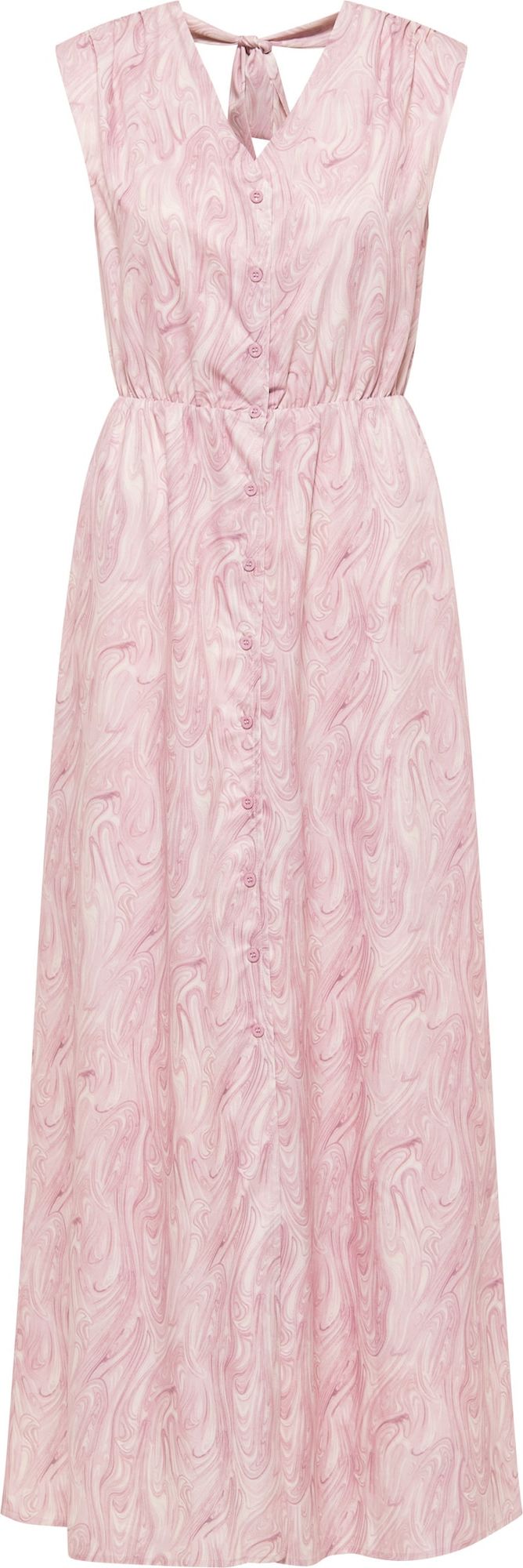 faina Košilové šaty světle růžová / bílá