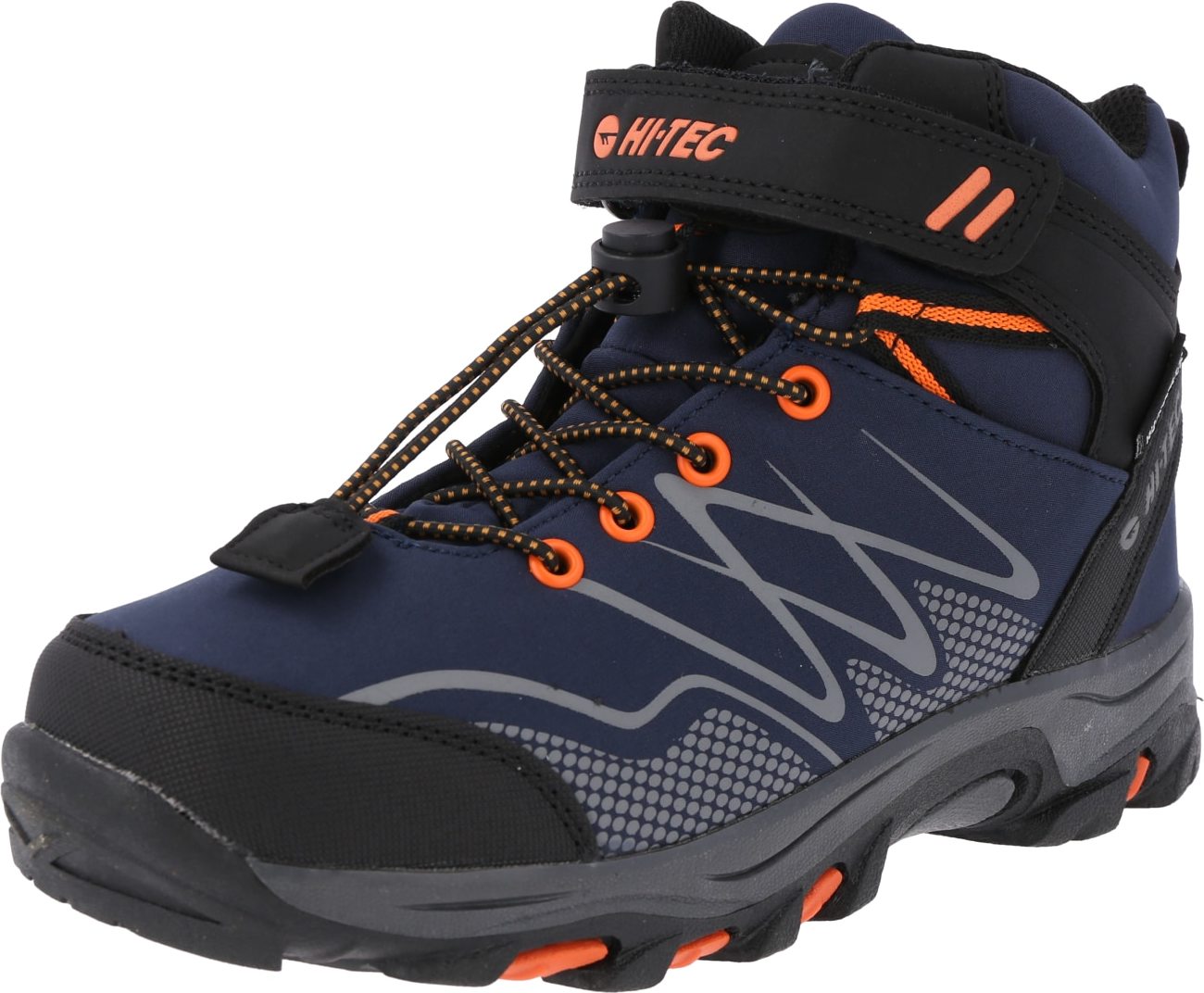 HI-TEC Kozačky námořnická modř / šedá / svítivě oranžová / černá