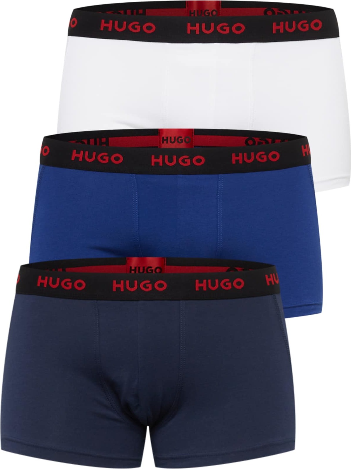 HUGO Boxerky modrá / tmavě modrá / černá / bílá