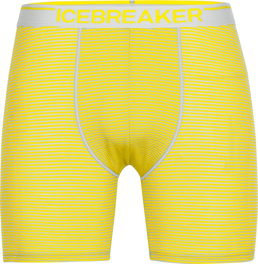 ICEBREAKER Boxerky 'Anatomica' žlutá / světle šedá