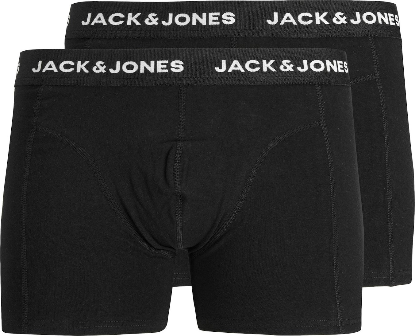 JACK & JONES Boxerky černá / bílá