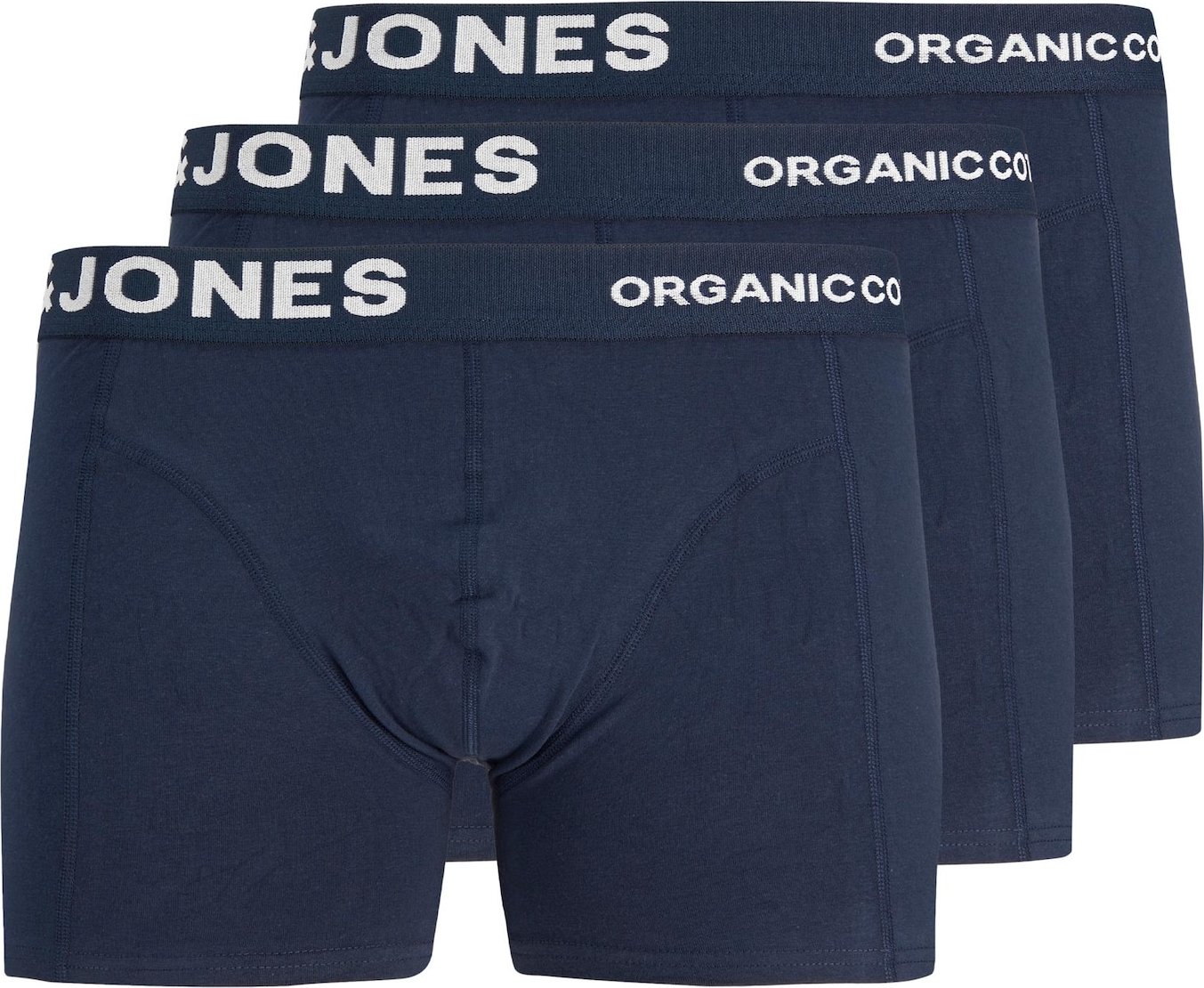 JACK & JONES Boxerky 'Fox' námořnická modř / bílá