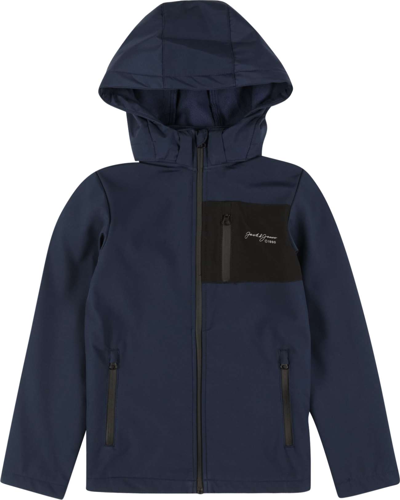 Jack & Jones Junior Přechodná bunda 'TYSON' námořnická modř / černá