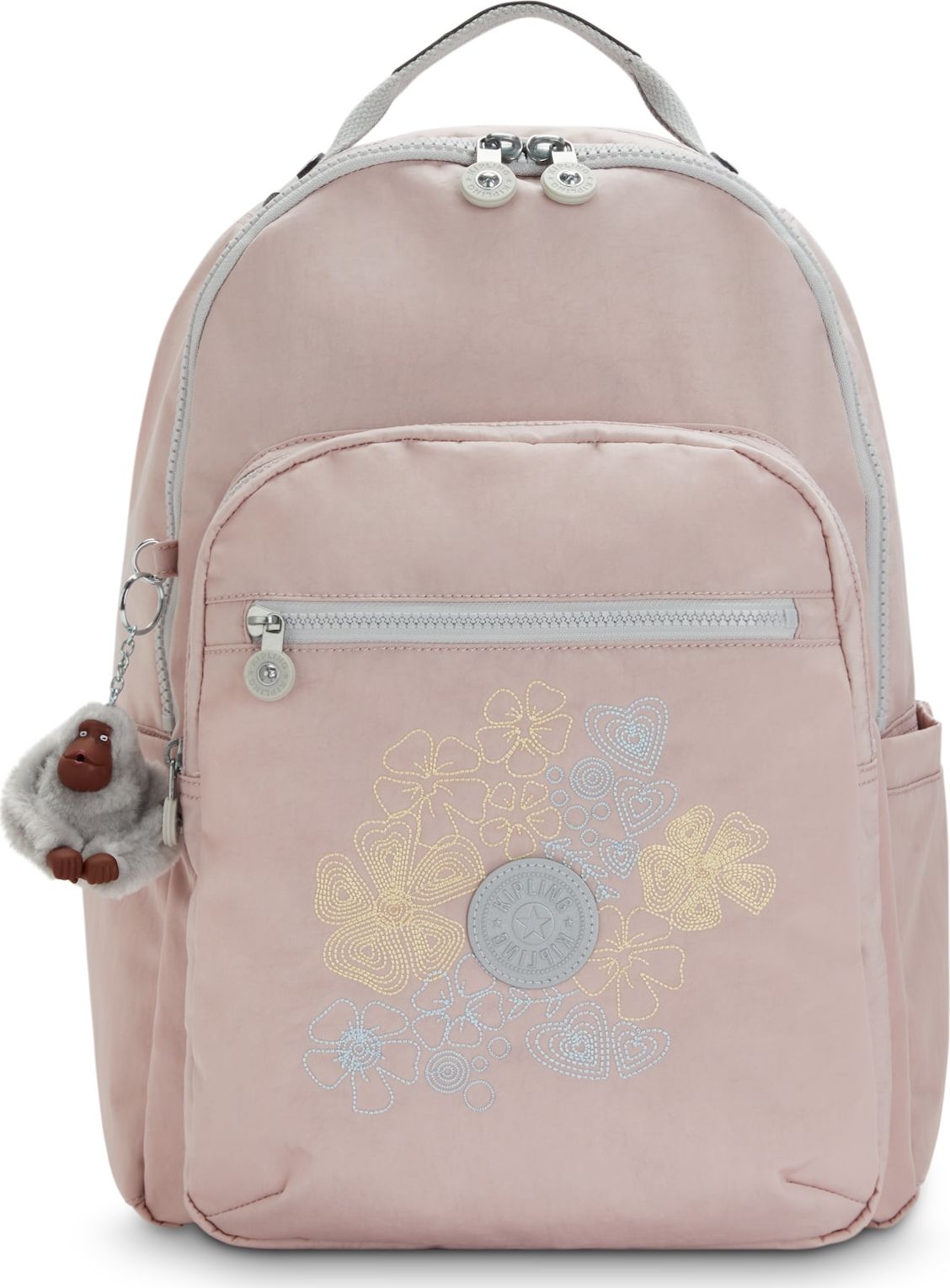 KIPLING Batoh světlemodrá / žlutá / růžová