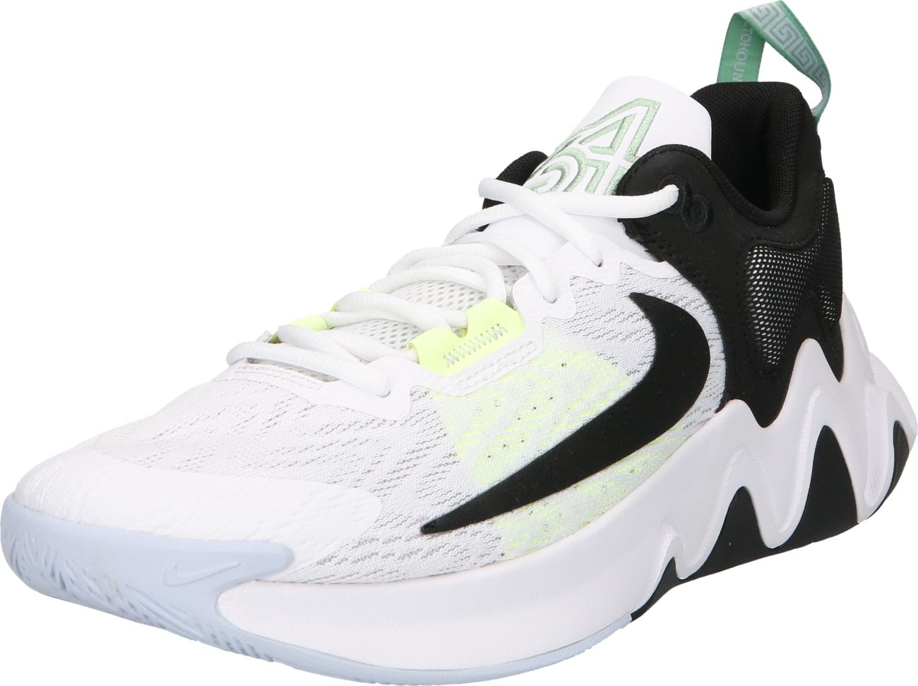 NIKE Sportovní boty 'Giannis Antetokounmpo' pastelově žlutá / mátová / černá / bílá