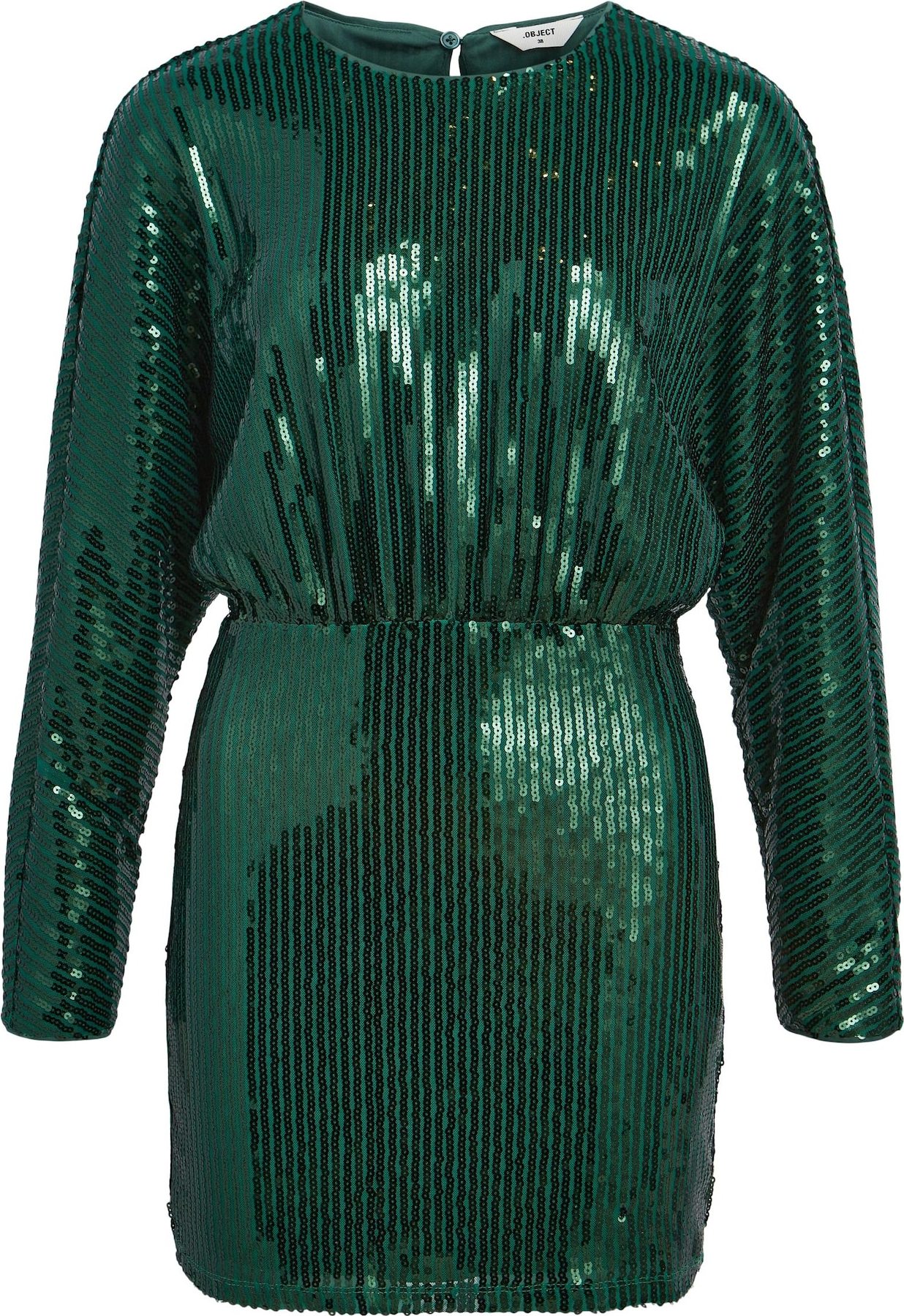 OBJECT Koktejlové šaty 'Kiwi' tmavě zelená
