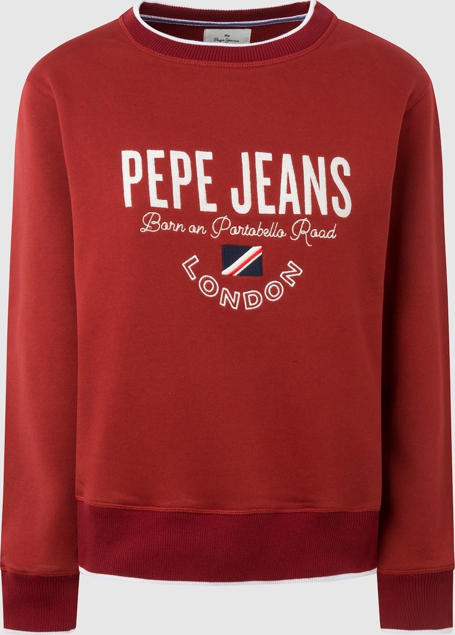 Pepe Jeans Mikina 'CHARLINE' modrá / červená / bílá