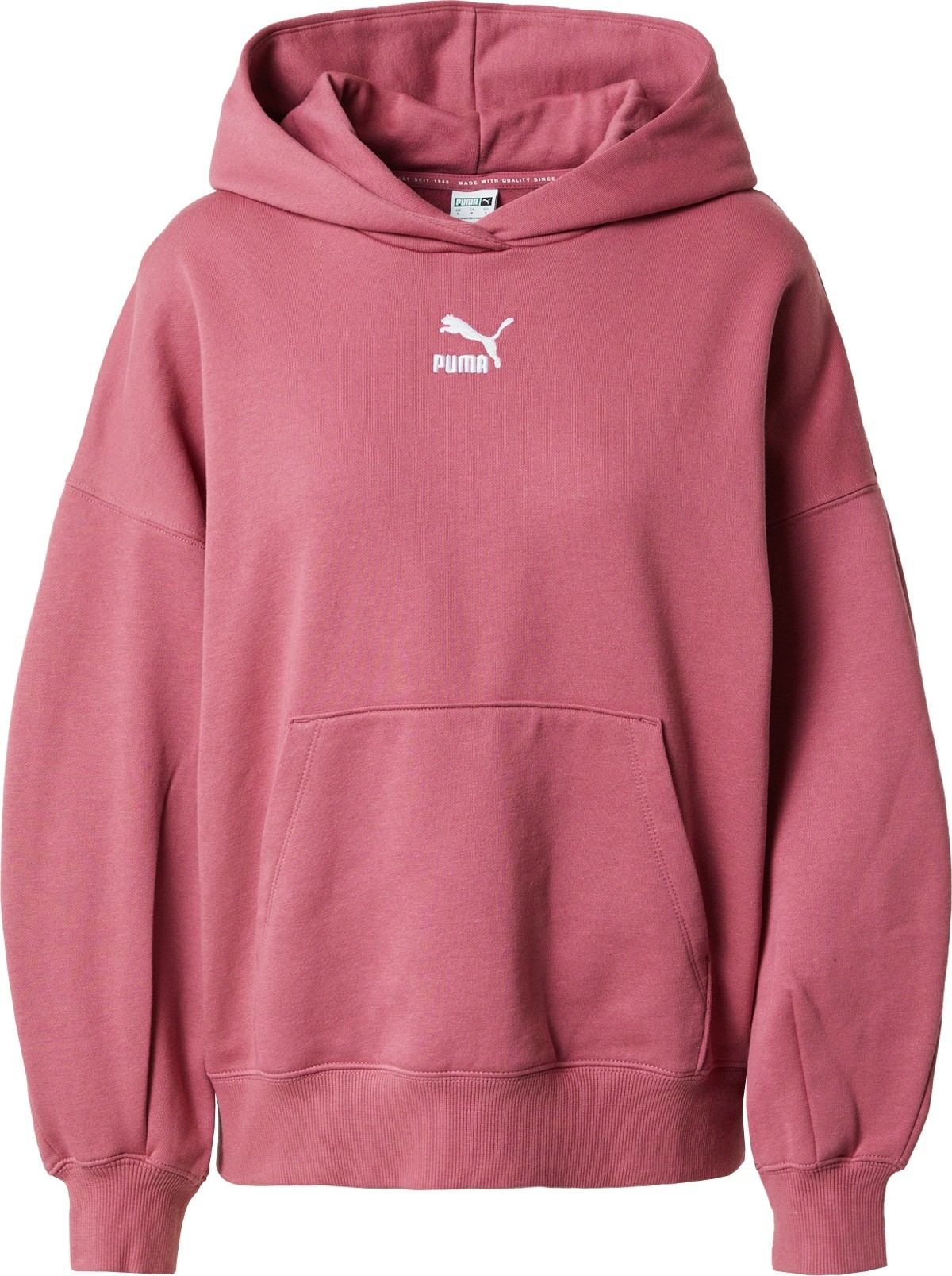 PUMA Mikina červenofialová / bílá