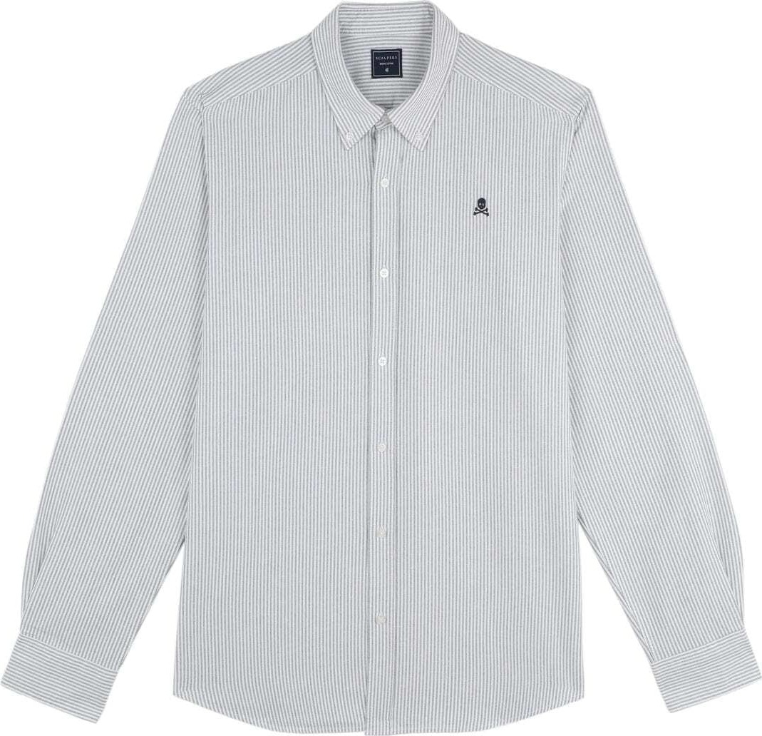 Scalpers Košile khaki / bílá