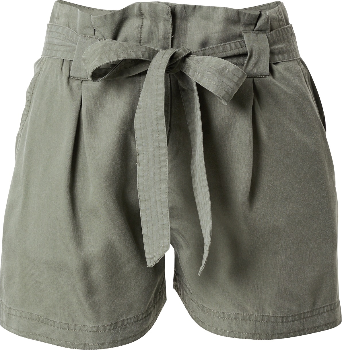 Superdry Kalhoty se sklady v pase khaki