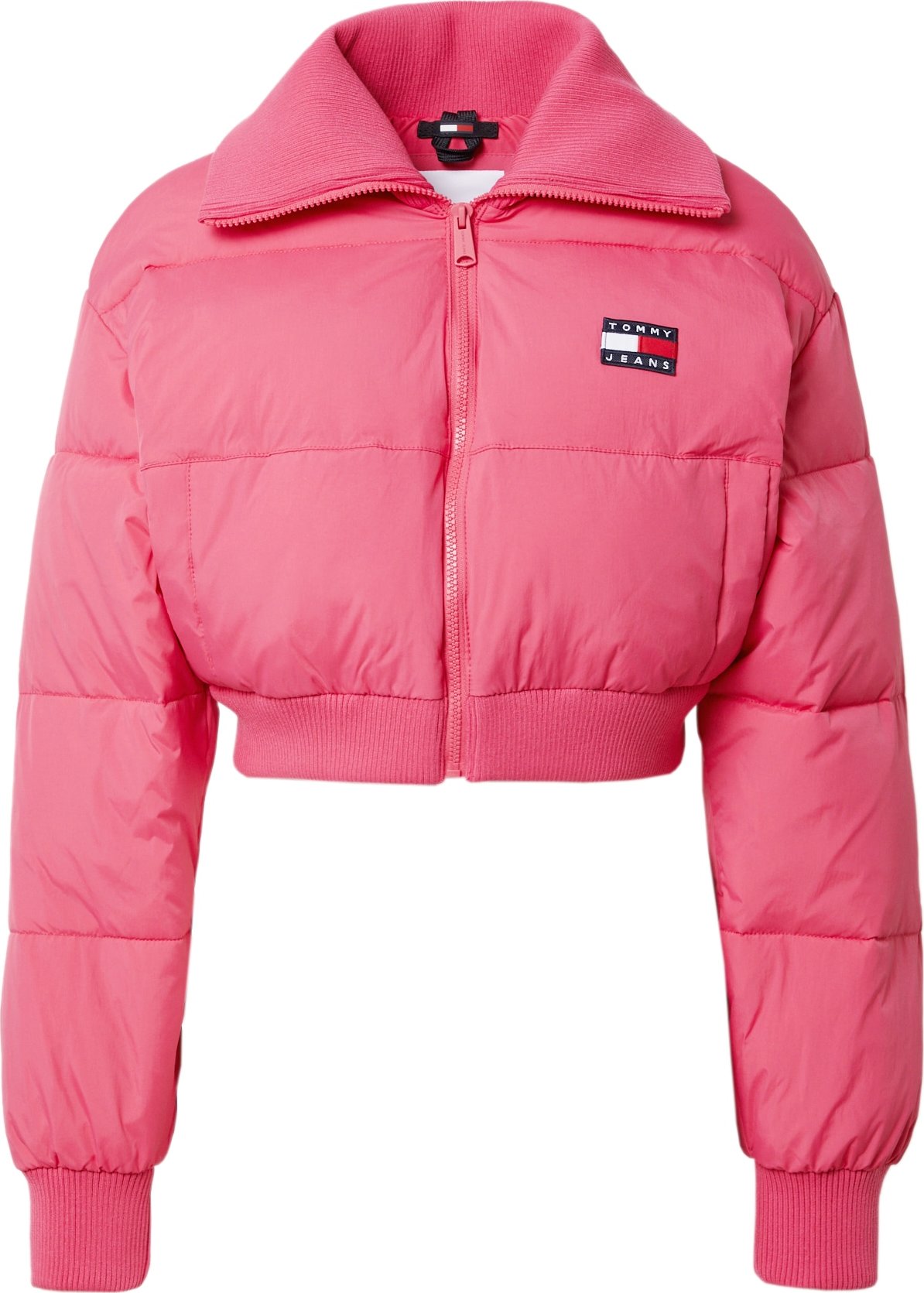 Tommy Jeans Přechodná bunda modrá / pink / bílá