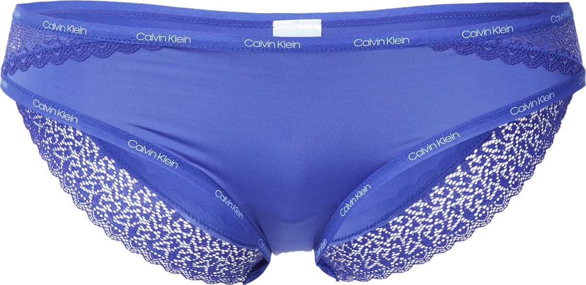 Calvin Klein Underwear Kalhotky tmavě fialová / bílá