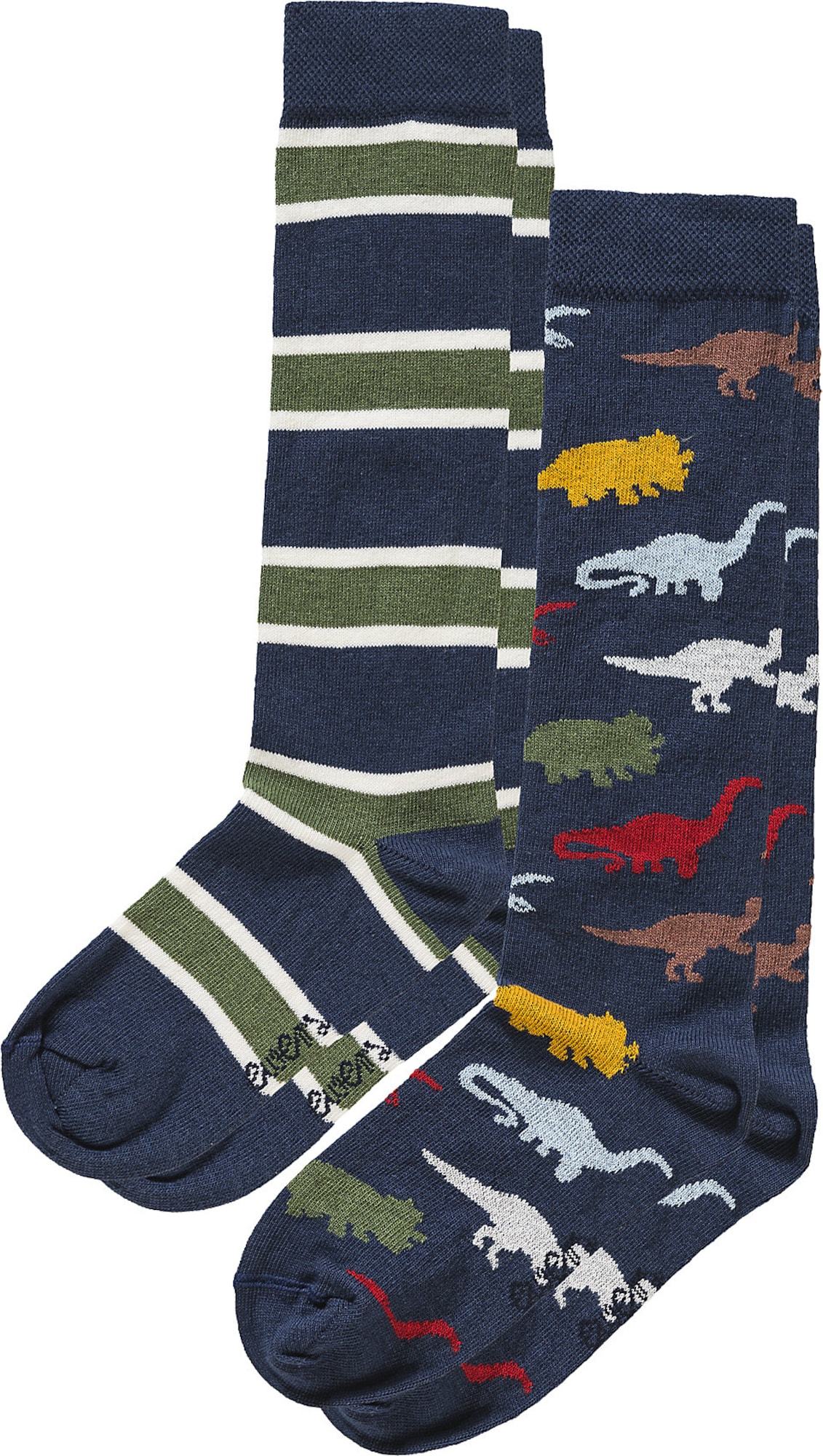 EWERS Ponožky námořnická modř / žlutá / červená