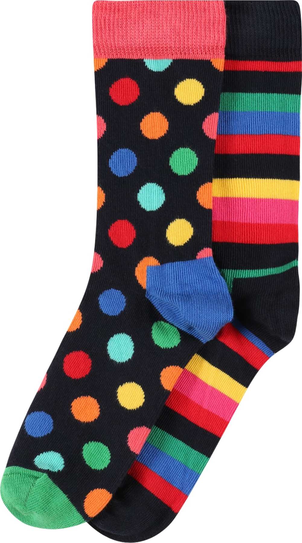 Happy Socks Ponožky královská modrá / žlutá / zelená / pink / černá