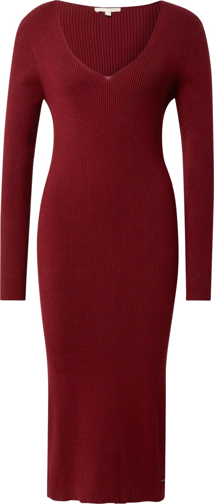 MEXX Úpletové šaty červená třešeň