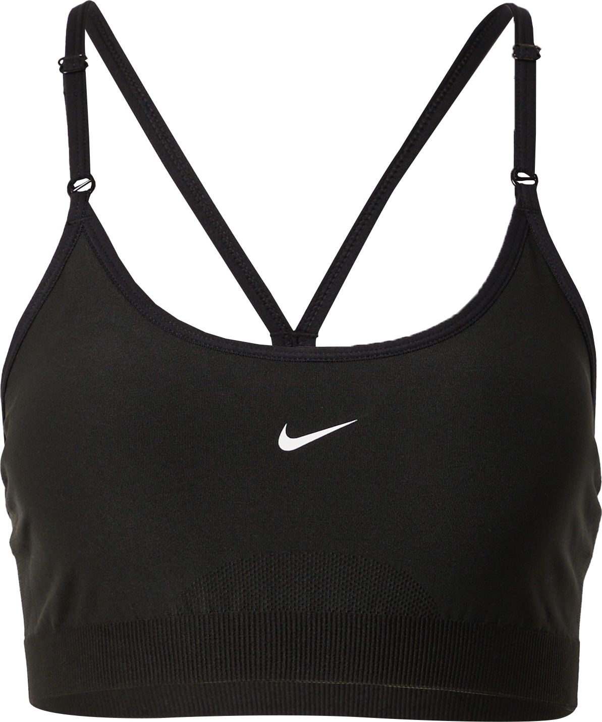 NIKE Sportovní podprsenka černá / bílá