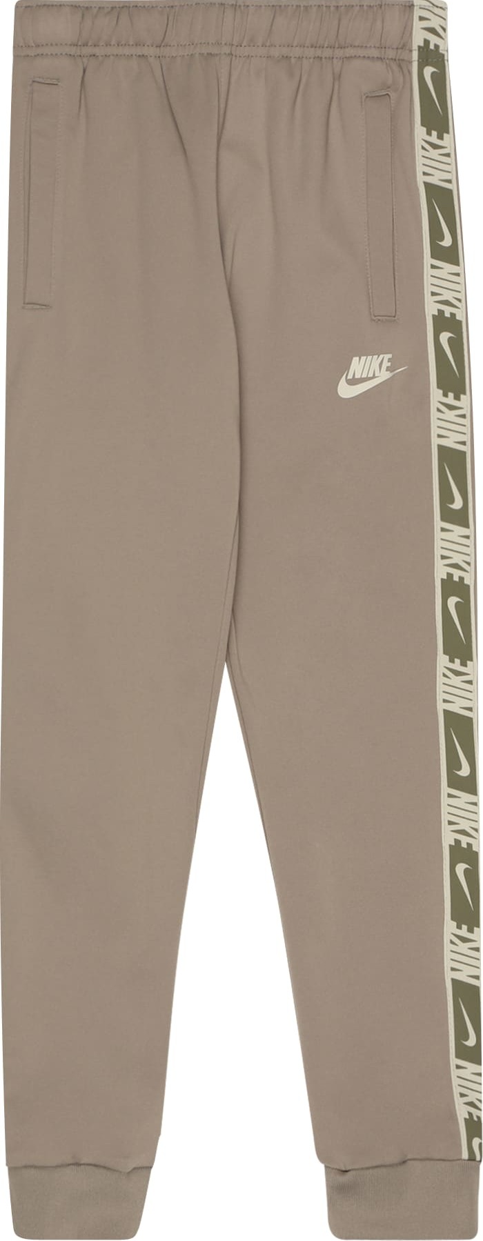Nike Sportswear Kalhoty nažloutlá / olivová / pastelově zelená