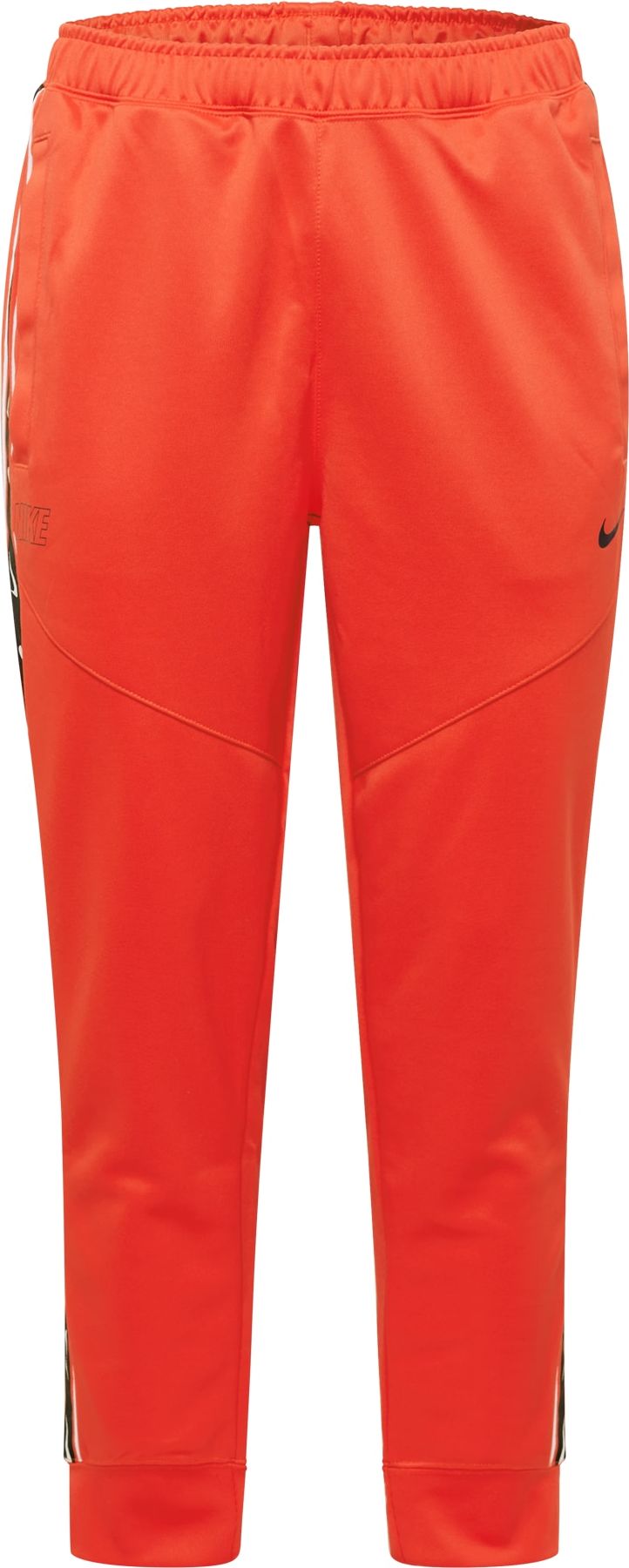 Nike Sportswear Kalhoty ohnivá červená / černá / bílá