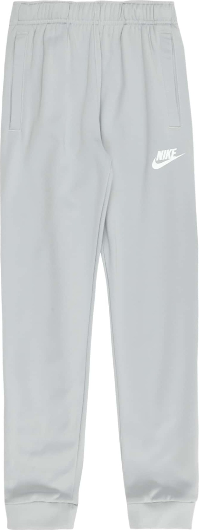 Nike Sportswear Kalhoty 'REPEAT' světle šedá / černá / bílá