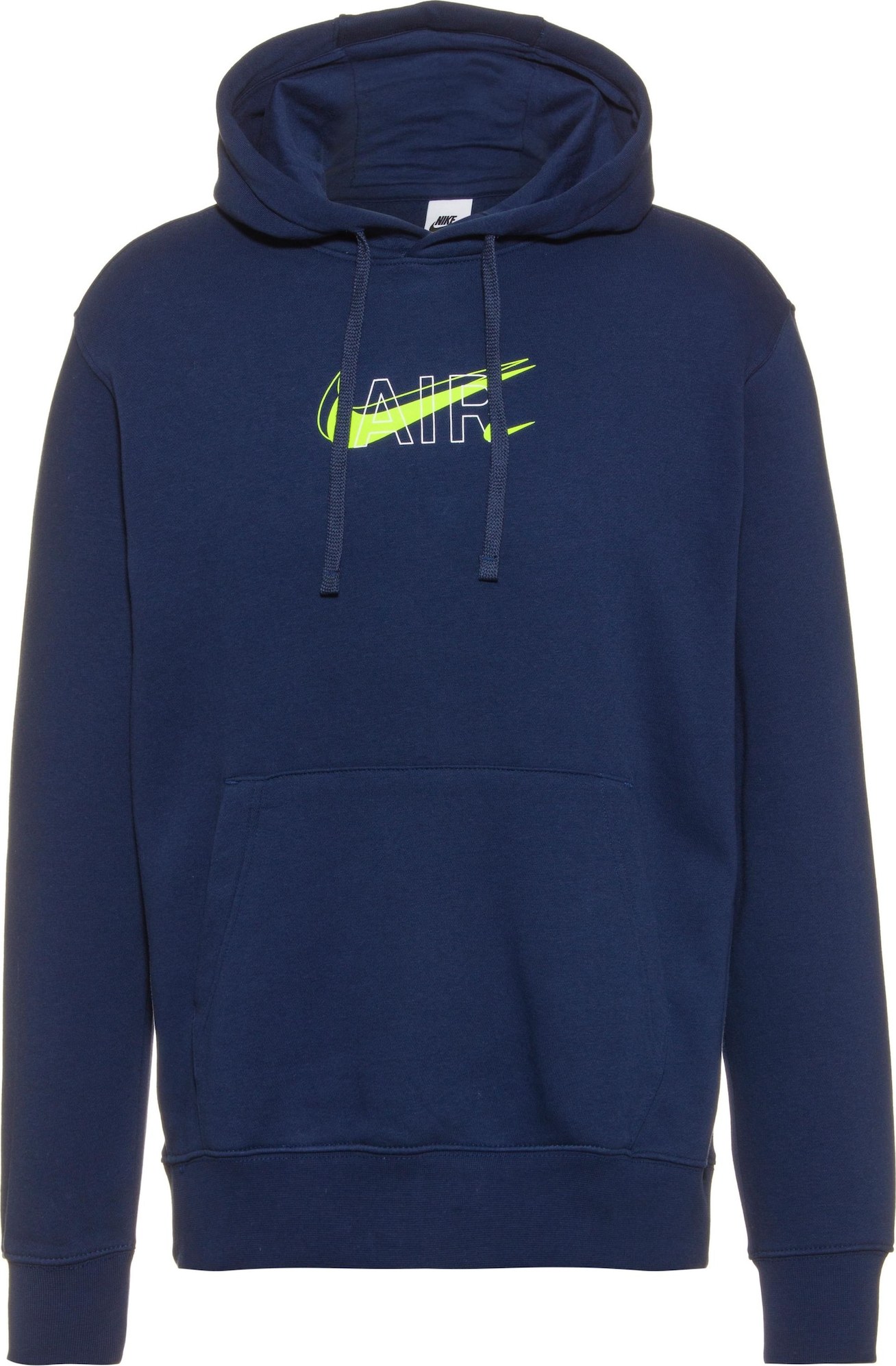 Nike Sportswear Mikina 'Air Pack' námořnická modř / limetková