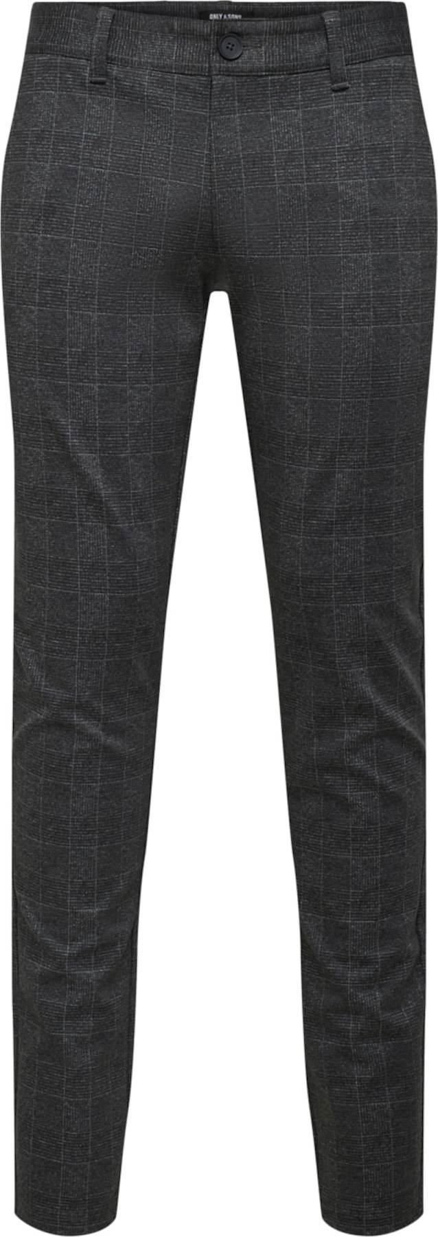 Only & Sons Chino kalhoty 'Mark' šedá / černý melír