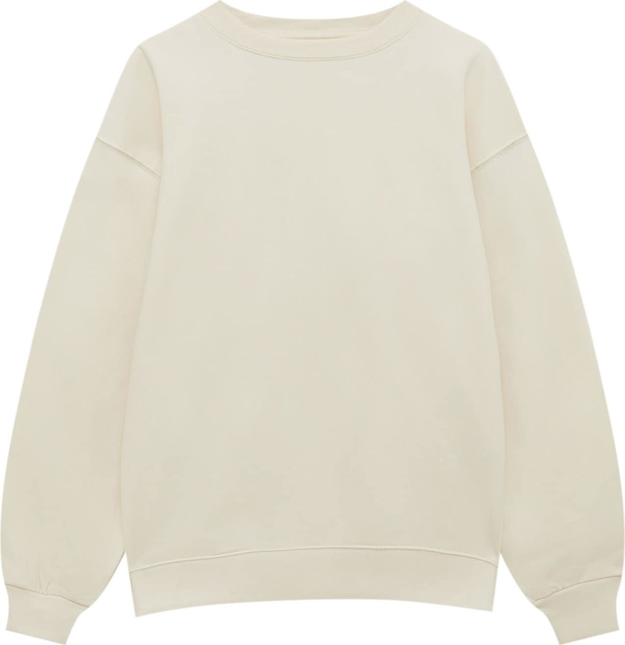 Pull&Bear Mikina 'PLUSH' režná