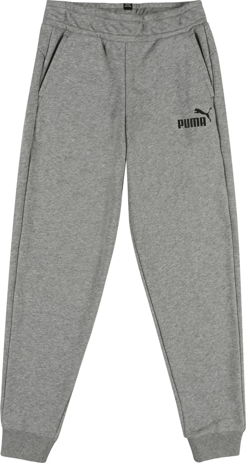 PUMA Sportovní kalhoty šedý melír / černá