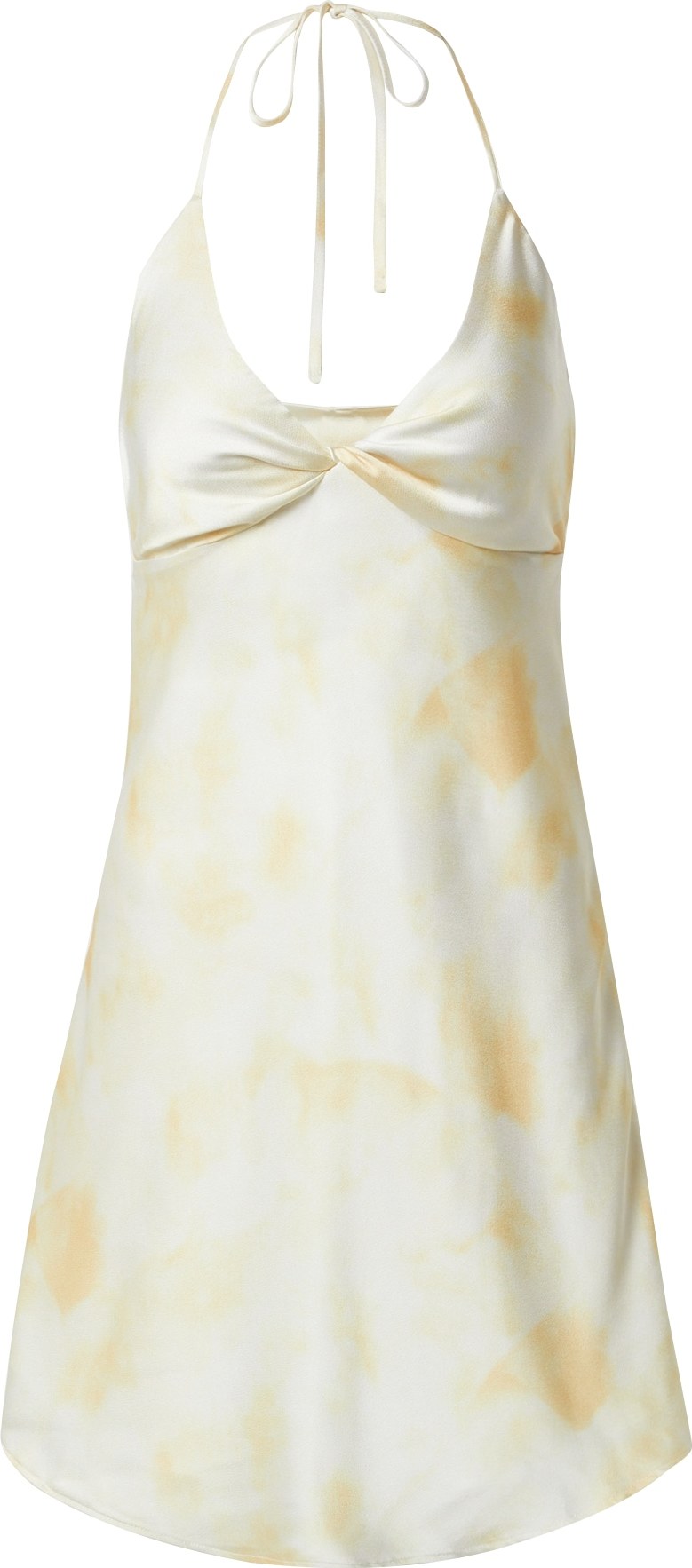 ABOUT YOU x Laura Giurcanu Letní šaty 'Alesa' žlutý melír / přírodní bílá