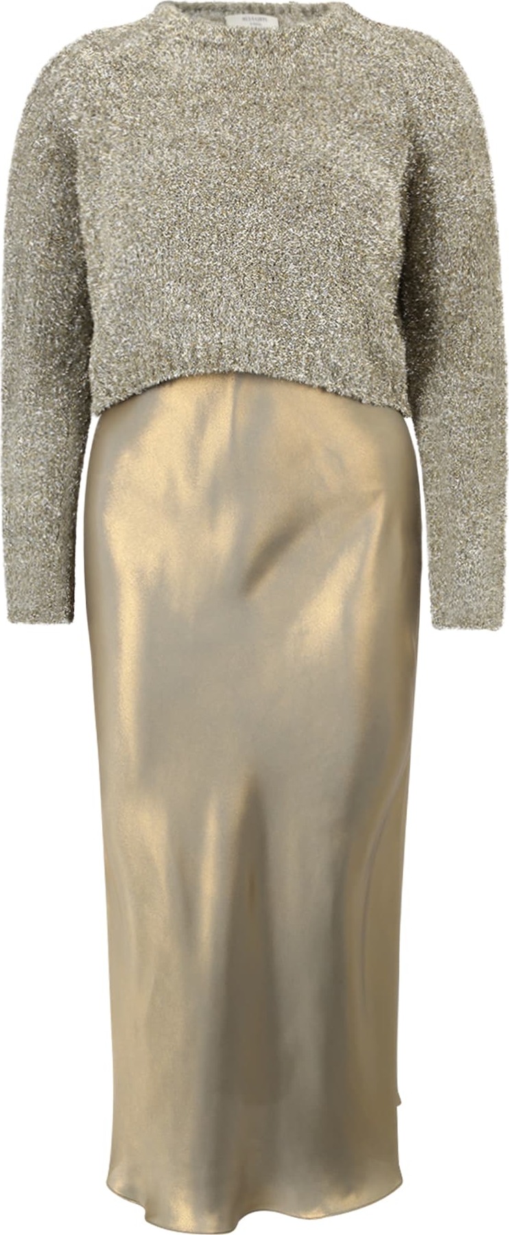 AllSaints Šaty 'Rosetta' zlatě žlutá / khaki