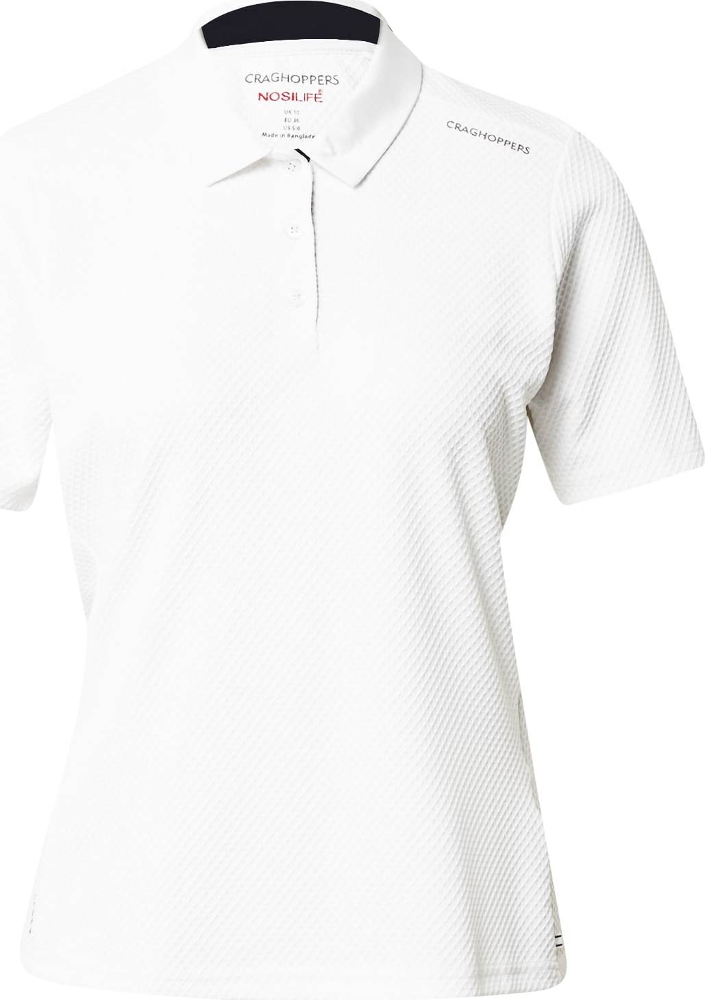 CRAGHOPPERS Funkční tričko 'NosiLife' světle šedá / bílá