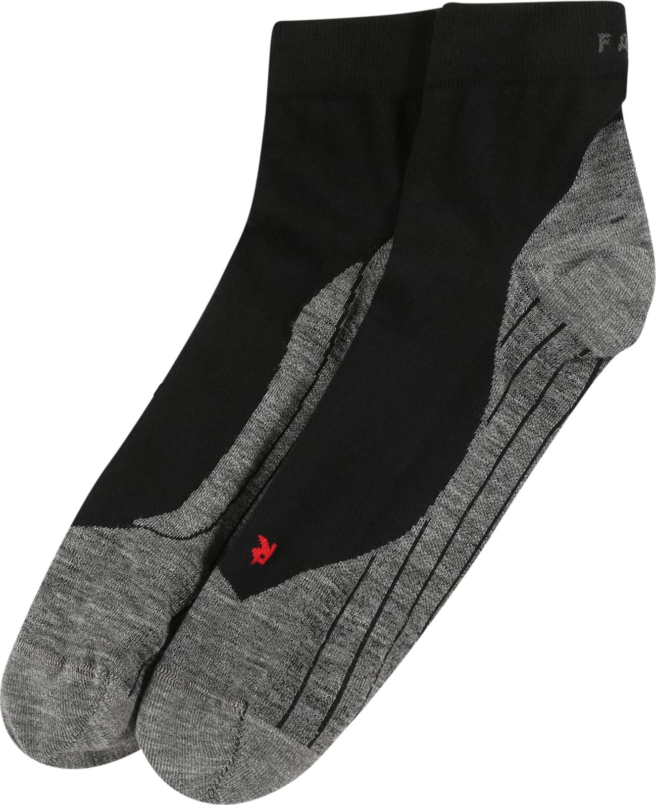 FALKE Sportovní ponožky šedá / černá