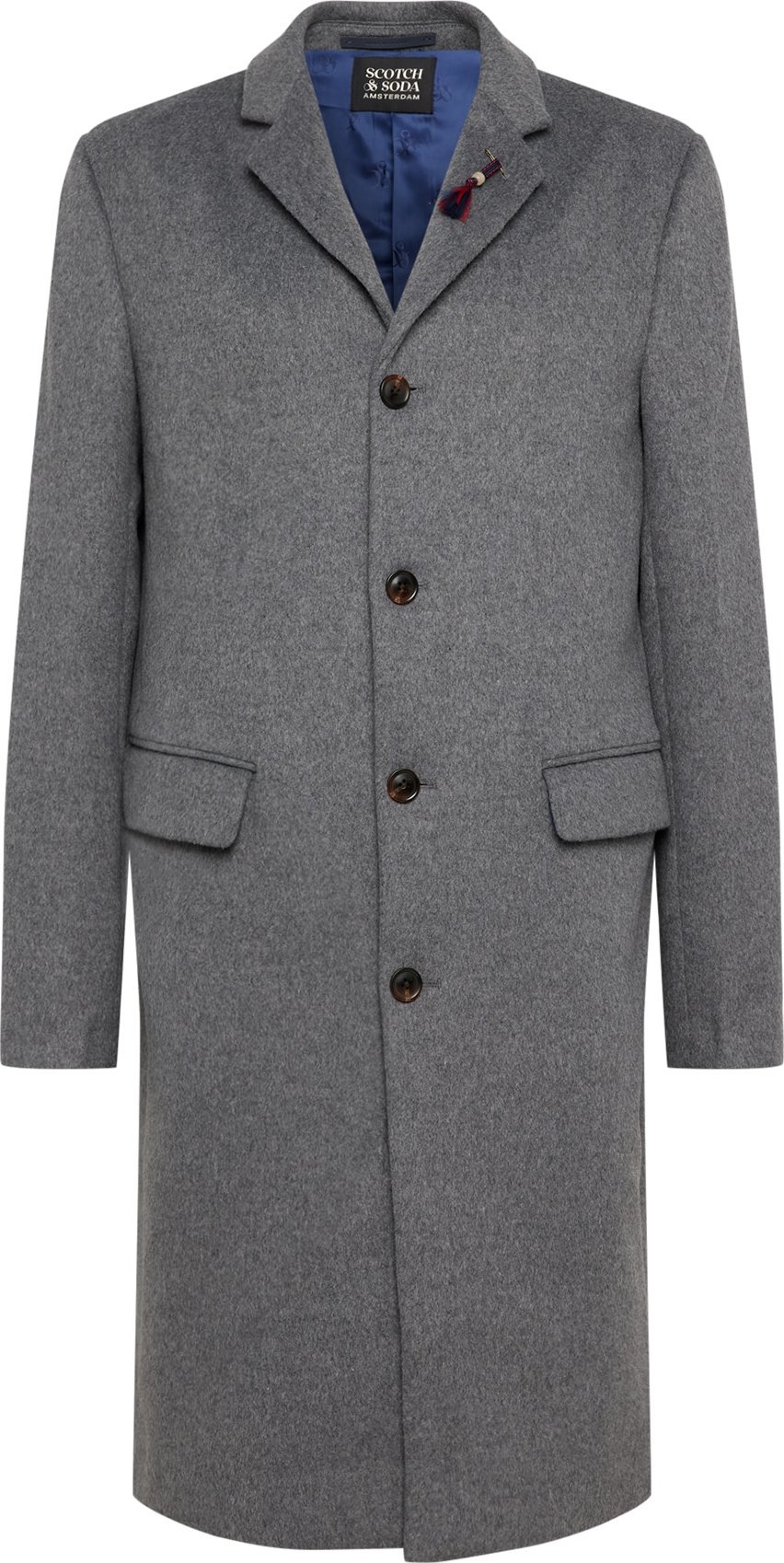 SCOTCH & SODA Přechodný kabát tmavě šedá