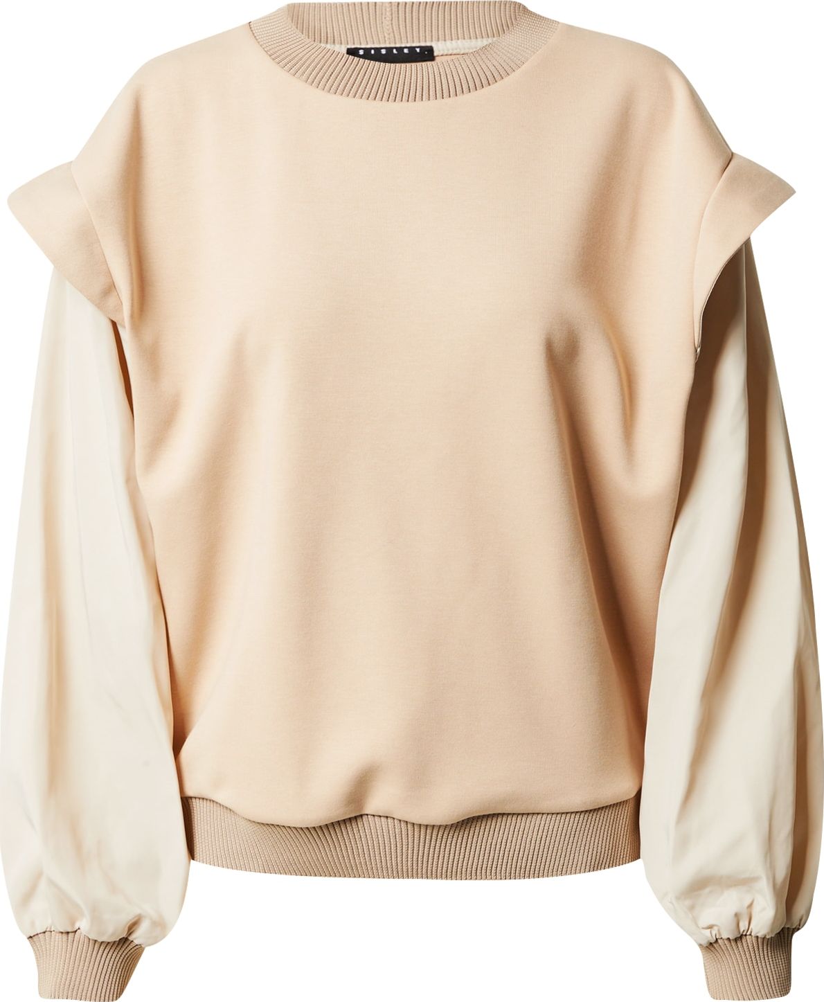 Sisley Mikina béžová / tmavě béžová