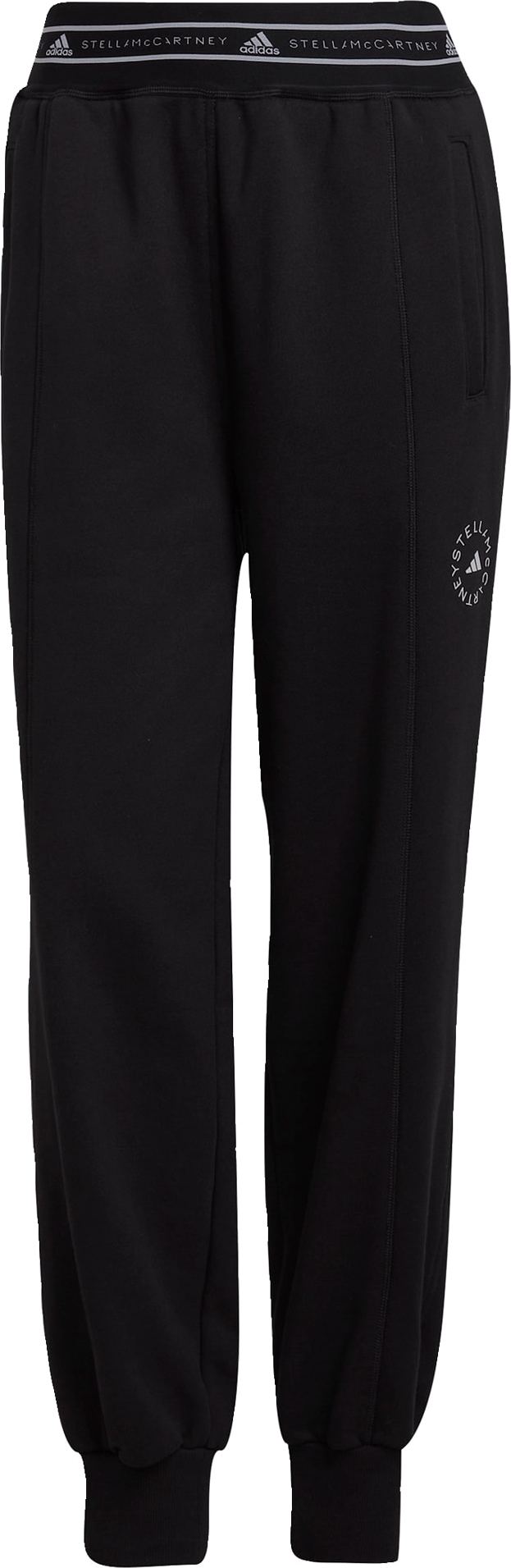 ADIDAS BY STELLA MCCARTNEY Sportovní kalhoty černá / bílá