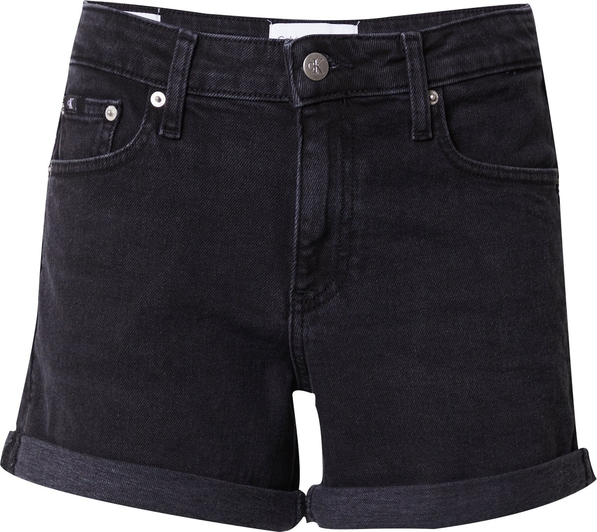 Calvin Klein Jeans Džíny černá džínovina / bílá