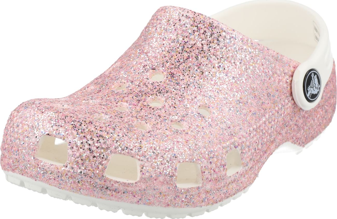 Crocs Sandály pink / černá / bílá