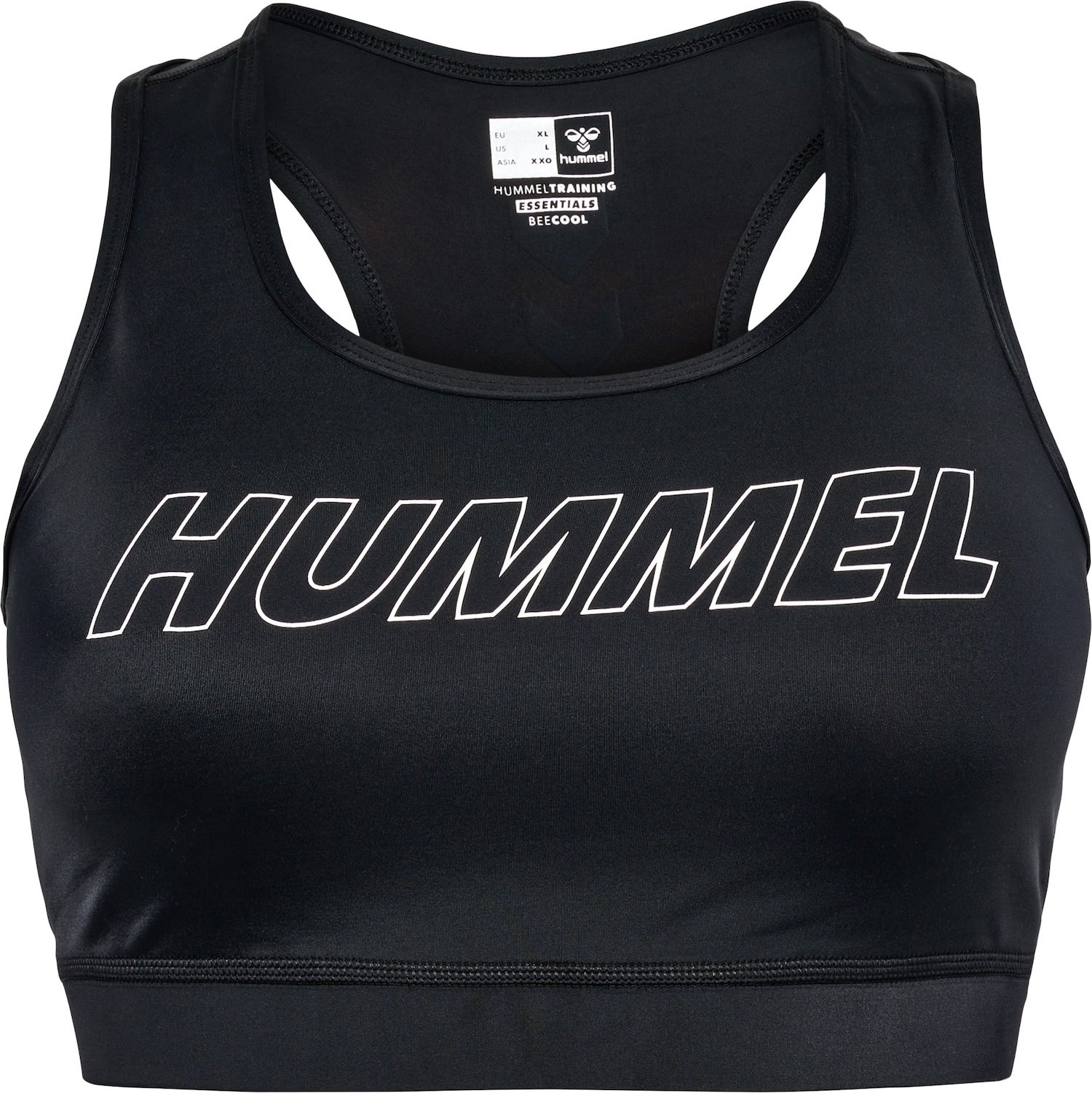 Hummel Sportovní podprsenka černá / bílá