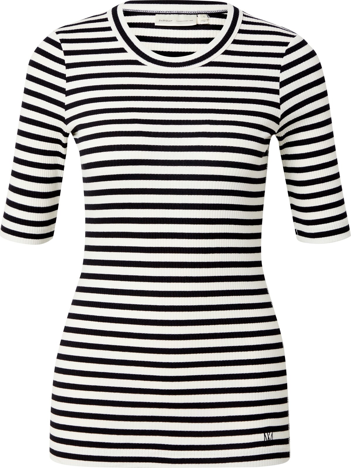 InWear Tričko 'DagnaI' černá / bílá