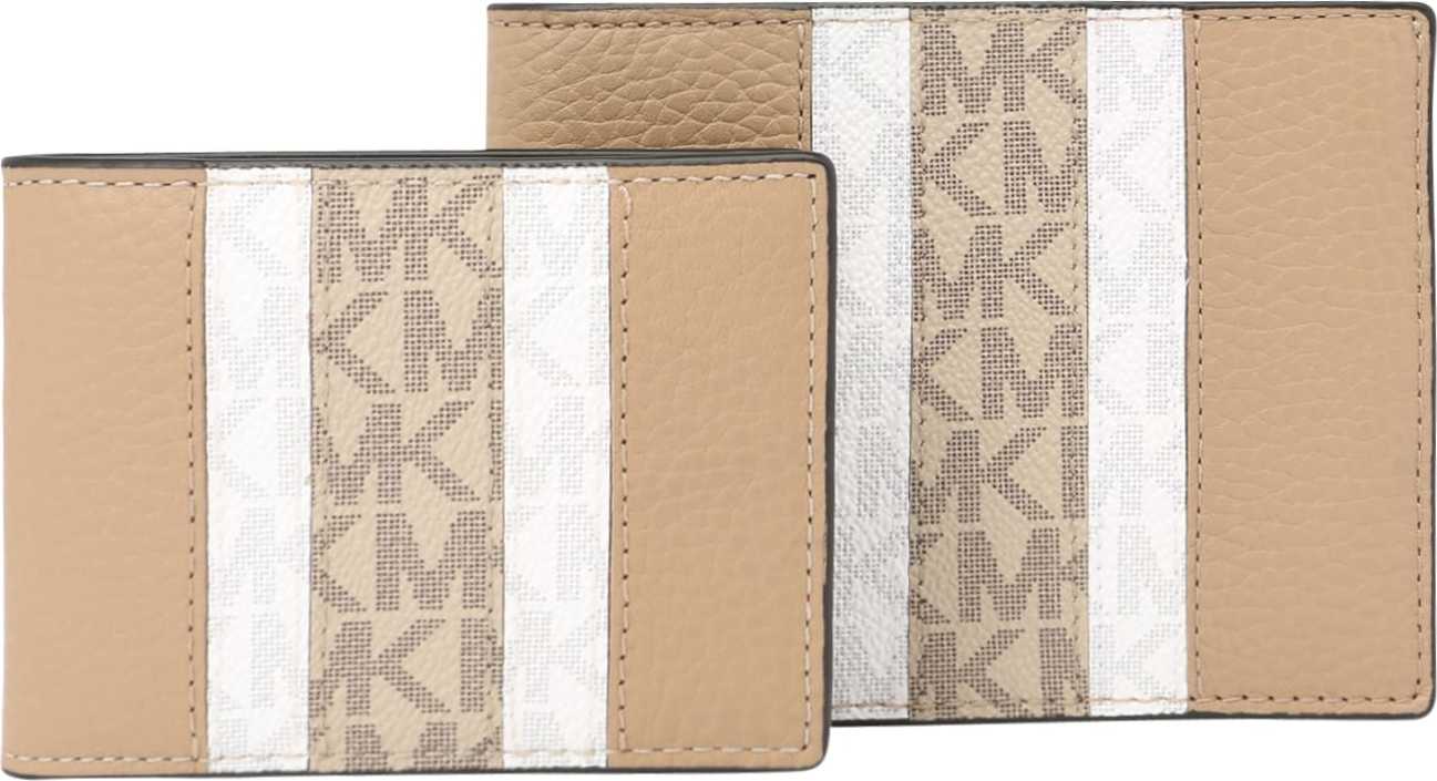 Michael Kors Peněženka béžová / světle hnědá / bílá