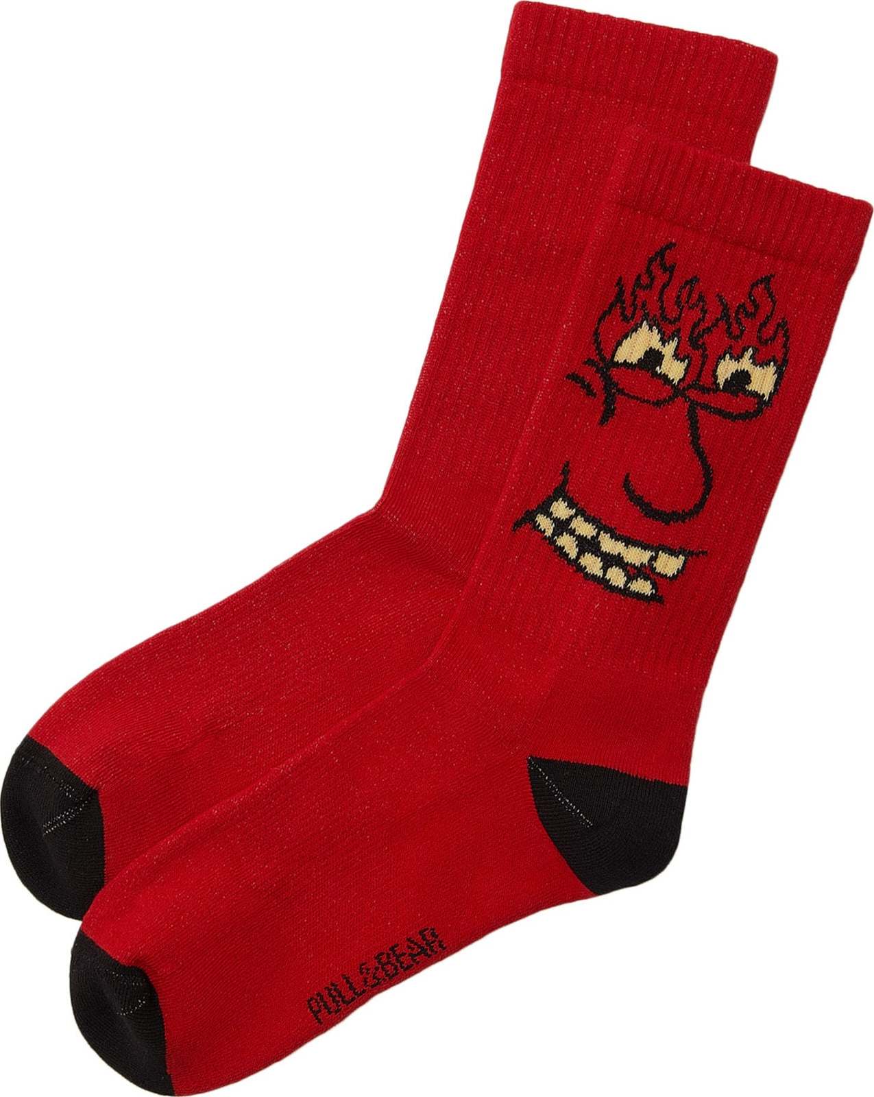 Pull&Bear Ponožky žlutá / červená / černá