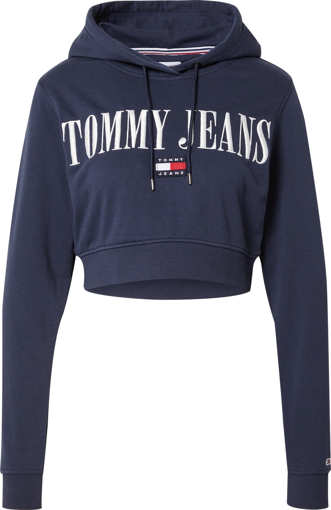 Tommy Jeans Mikina námořnická modř / červená / bílá