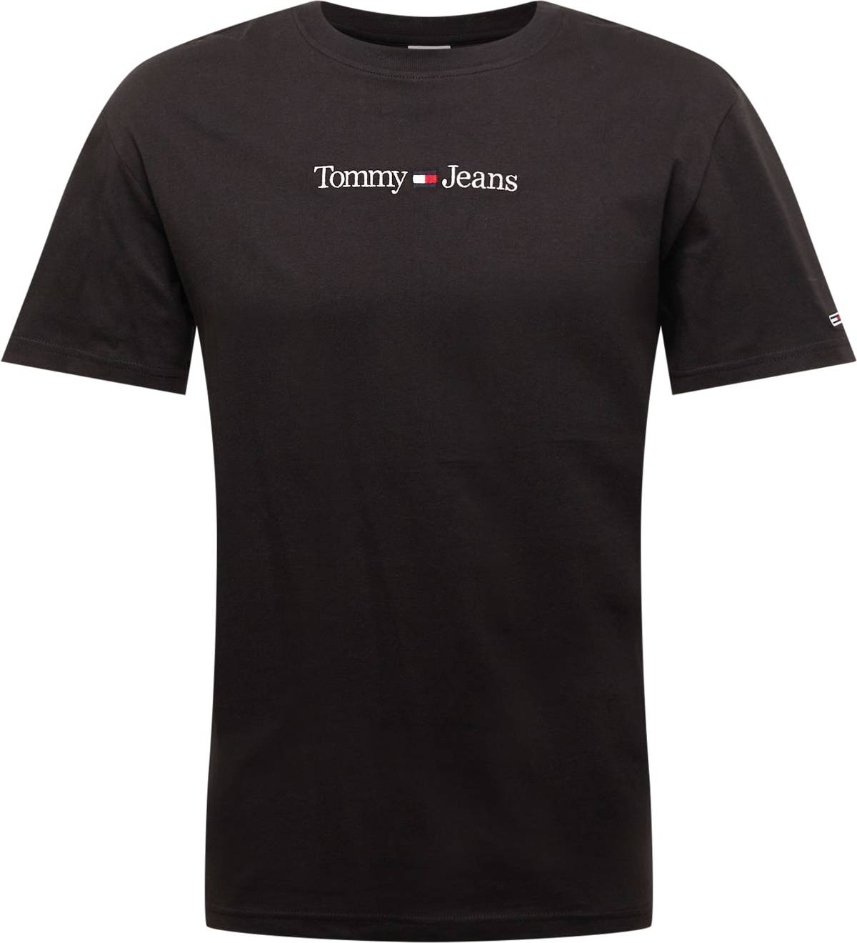 Tommy Jeans Tričko černá / bílá