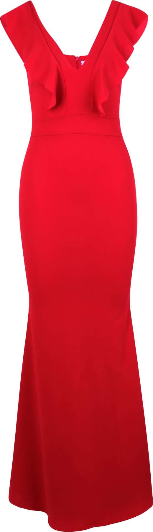 WAL G. Společenské šaty 'CINITA RUFFLE' červená