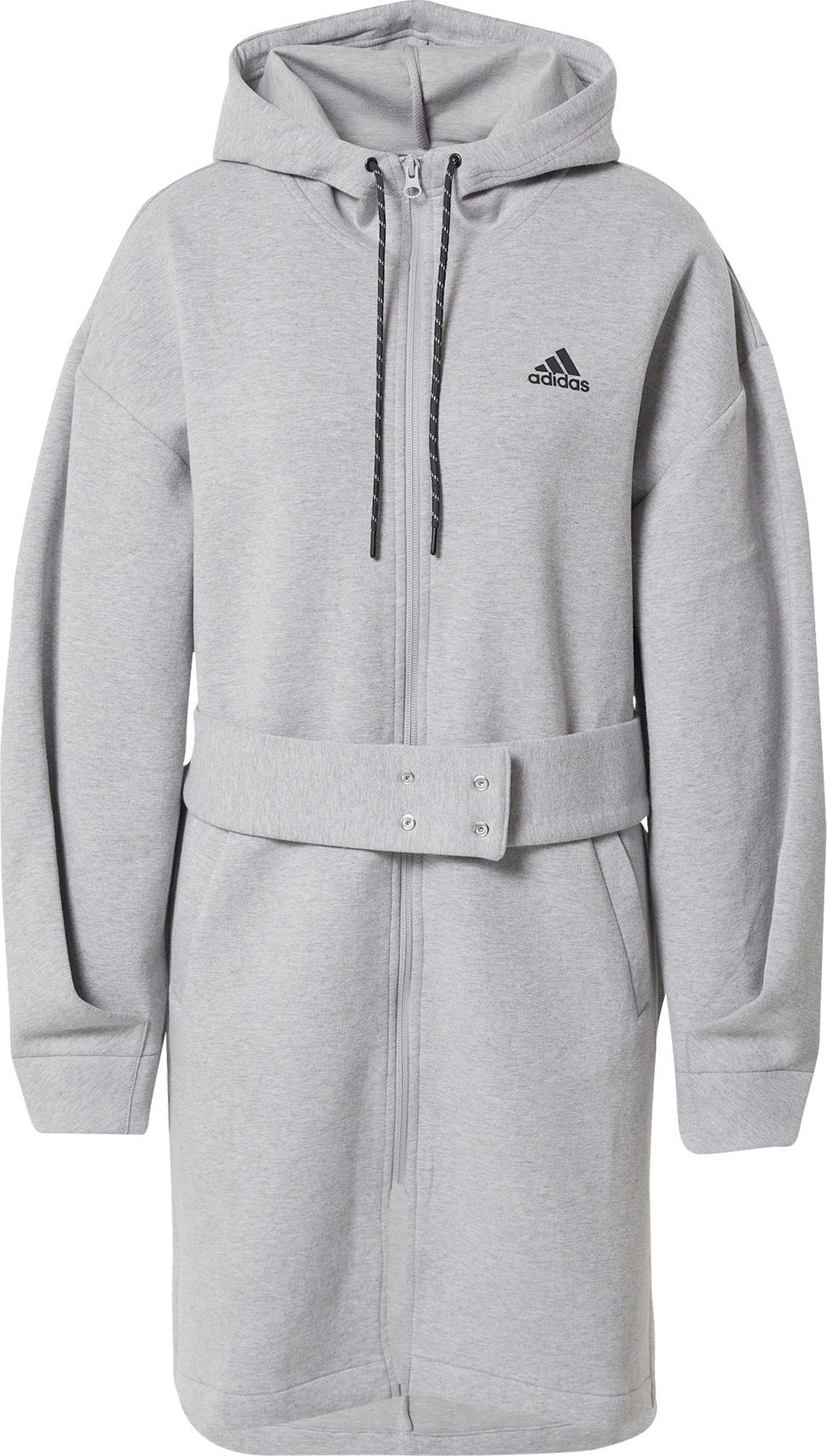 ADIDAS SPORTSWEAR Sportovní bunda šedý melír / černá