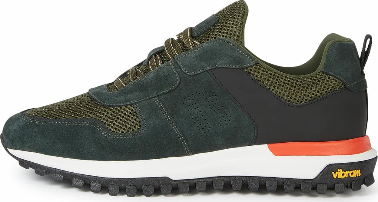 Boggi Milano Tenisky khaki / jedle / černá