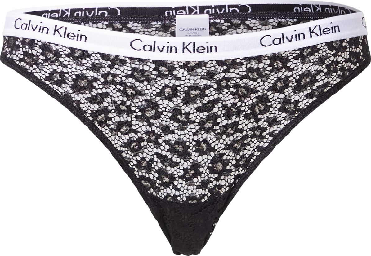 Calvin Klein Underwear Kalhotky černá / bílá